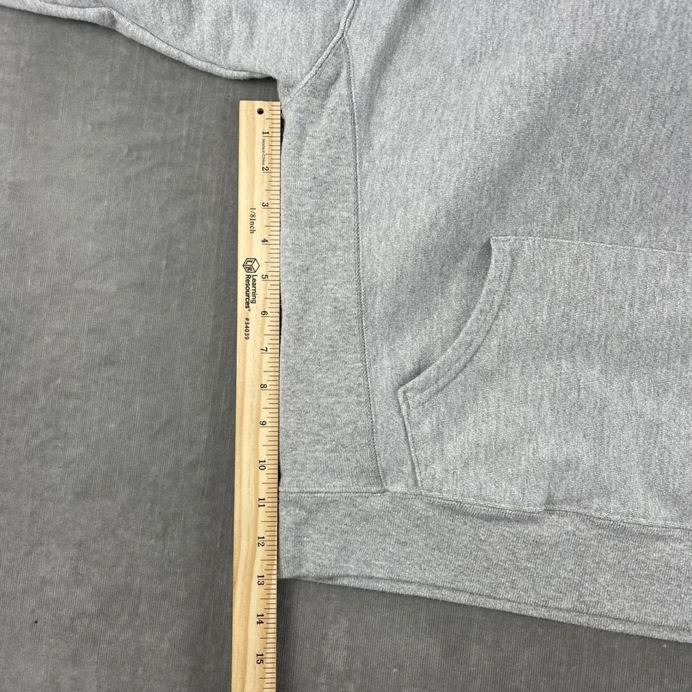 Champion Mens Large Gray Reverse Weave Hoodie Fleece Pullover Sweatshirt